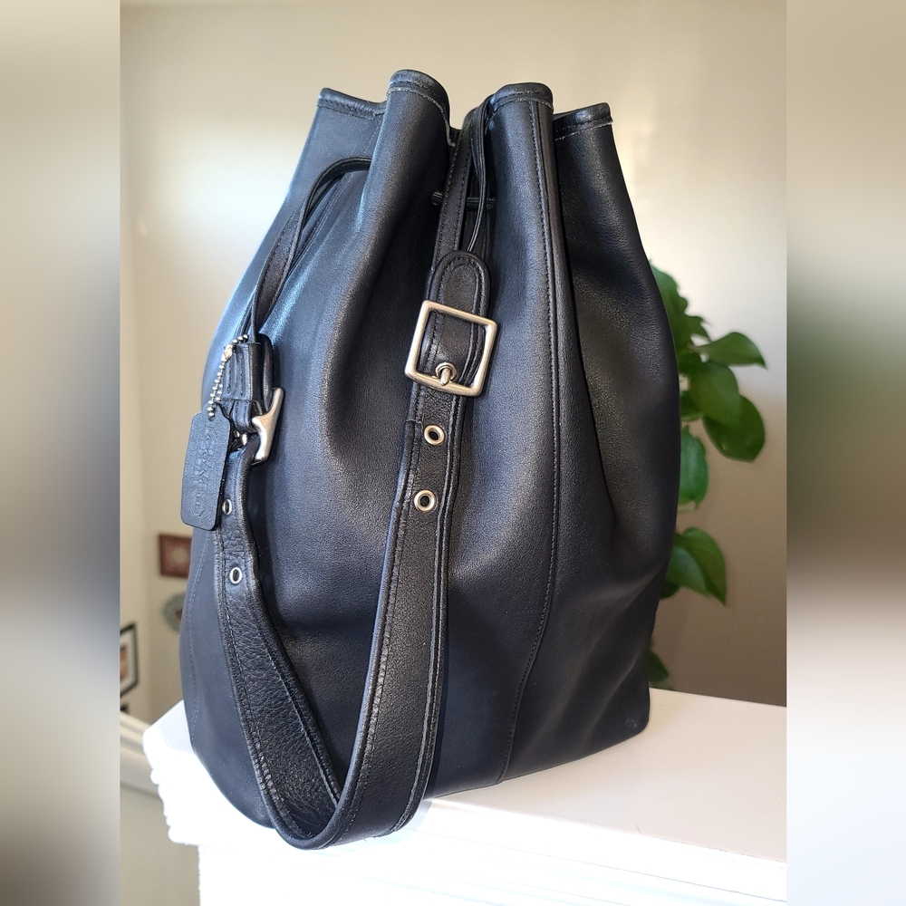 Vintage Coach Drawstring Bucket Shoulder Bag #9166